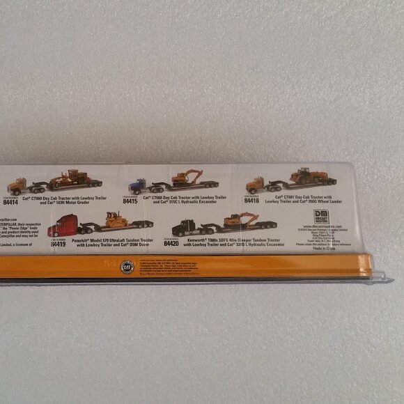 Cat® Semi Tractor with Lowboy Trailer and Diecast Machines - Picture 10 of 10